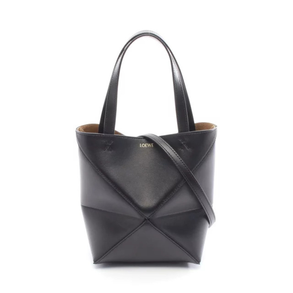 Loewe Puzzlefold Handbag Leather Black